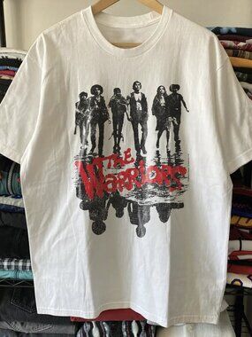 Late 90s The Warriors Washed White Tee